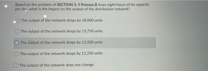 Consider the following distribution network. The