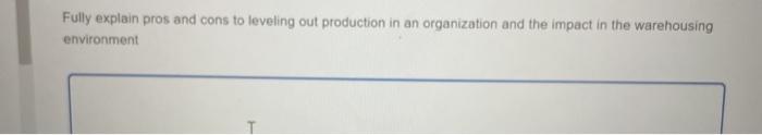 Fully explain pros and cons to leveling out