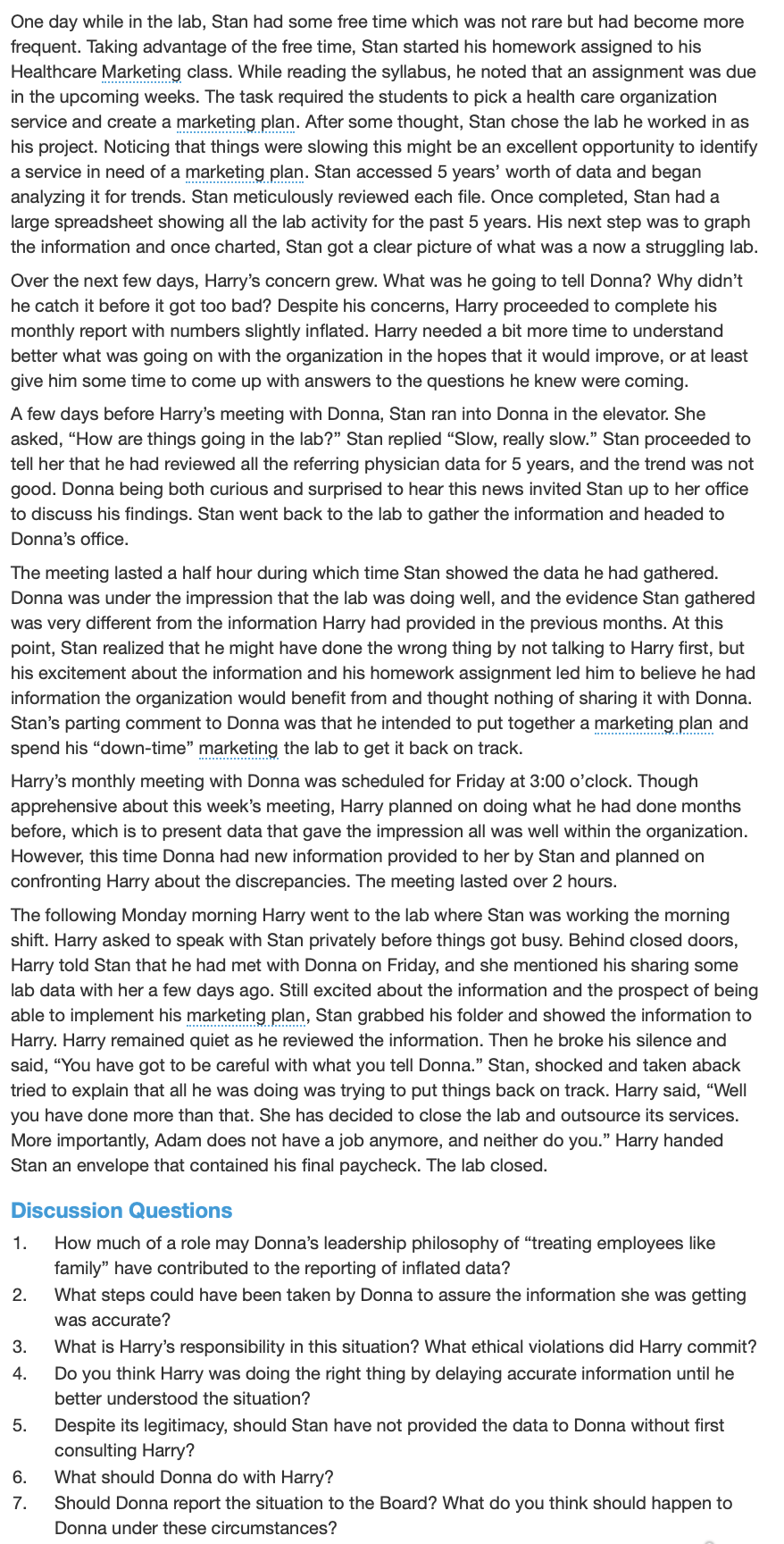 Executive Ethics: Inflating the Numbers - Case