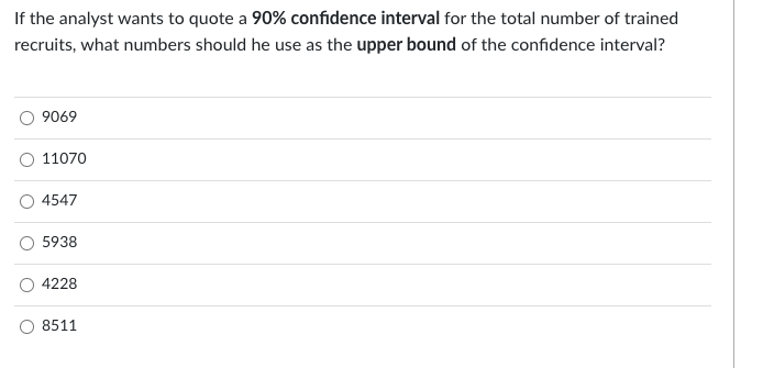 An analyst has built a simulation model to