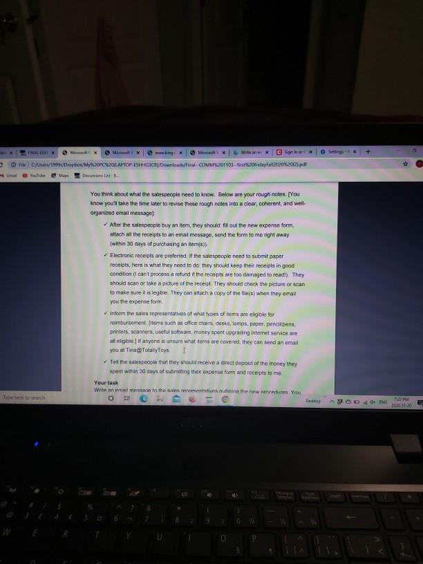 Emall Cage Write an email for the message called