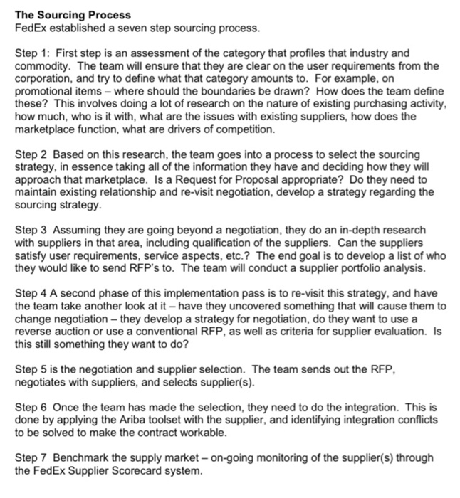 Background - Federal Express FedEx Corporation is