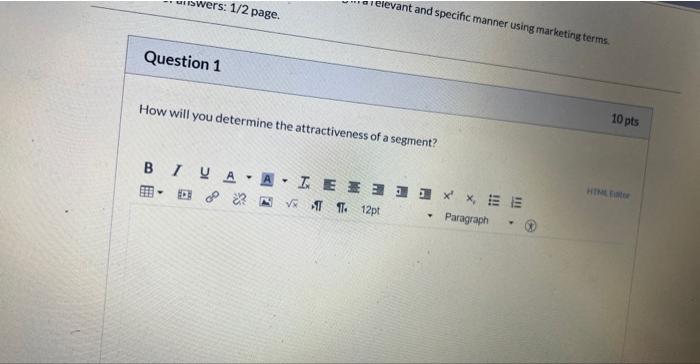 How will you determine the attrartiu