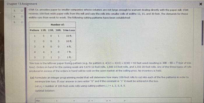 Please help me! X Chapter 13 Assignment 3. STAR