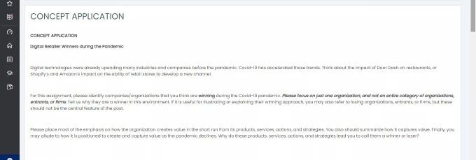CONCEPT APPLICATION Digital Retailer Winners