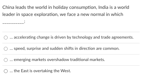 The book No Ordinary Disruption" asserts that