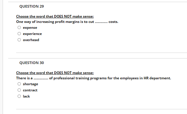 I need help in these questions. Please do them