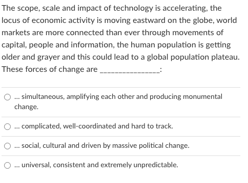 The book No Ordinary Disruption" asserts that