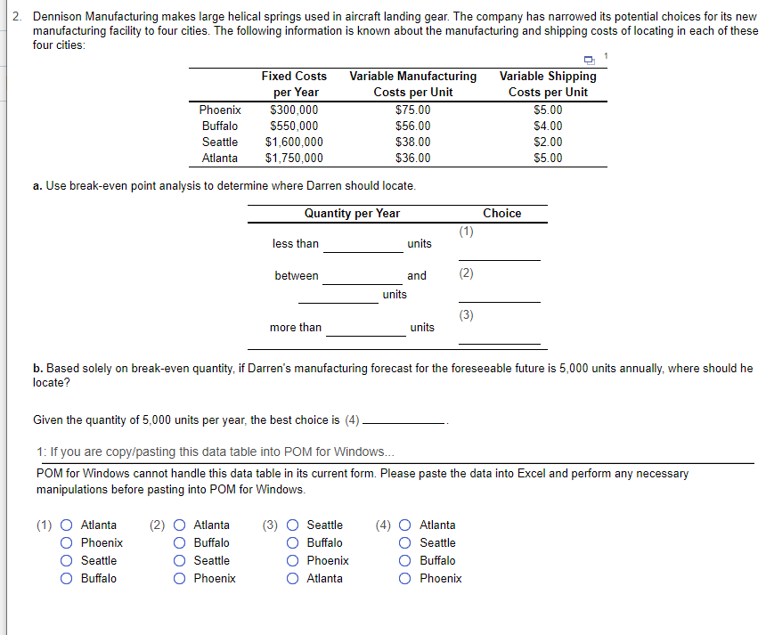 2. Dennison Manufacturing makes large helical