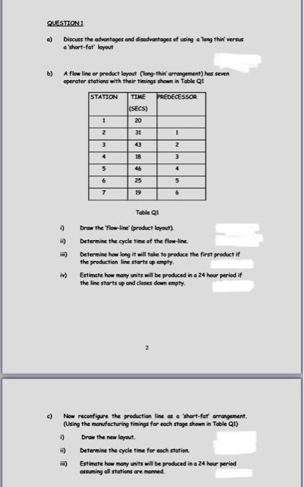 Need all within 20minsI will rate. QUESTION1 a)