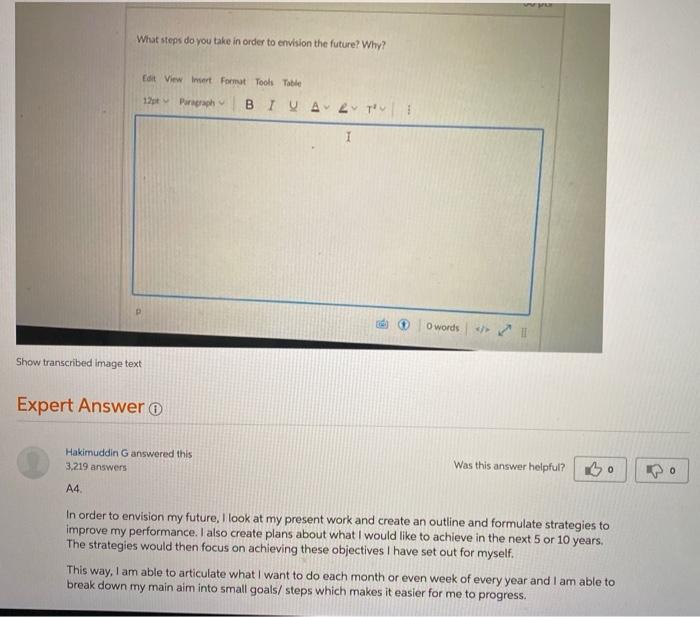 i need more words What steps do you take in order