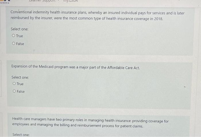 LANDRIA Conventional indemnity health insurance