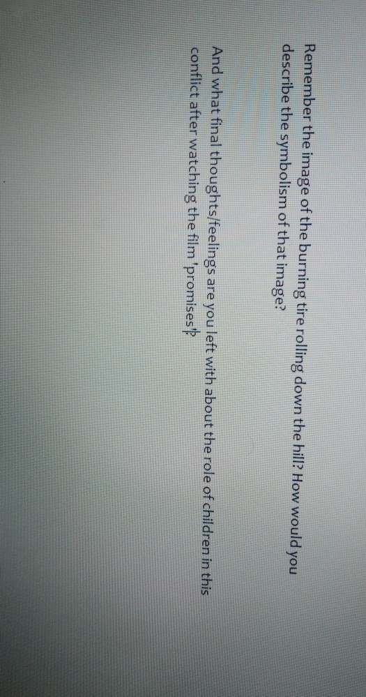 movie promises i.e. about Remember the image of