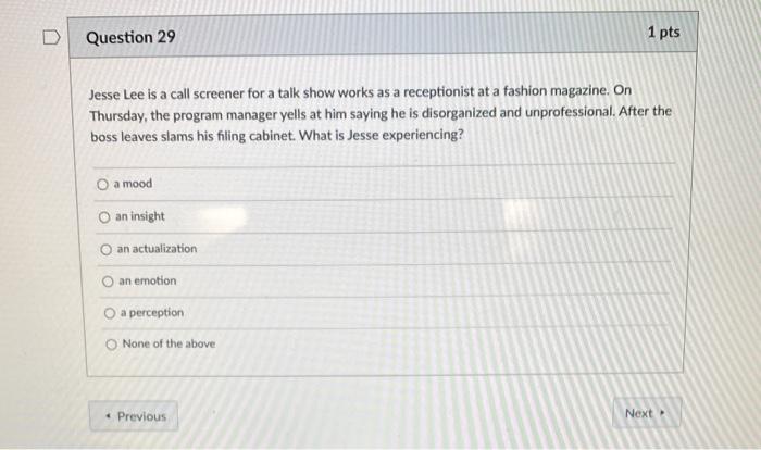 Jesse Lee is a call screener for a talk show