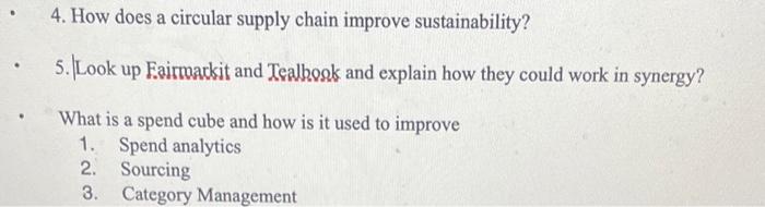 4. How does a circular supply chain improve
