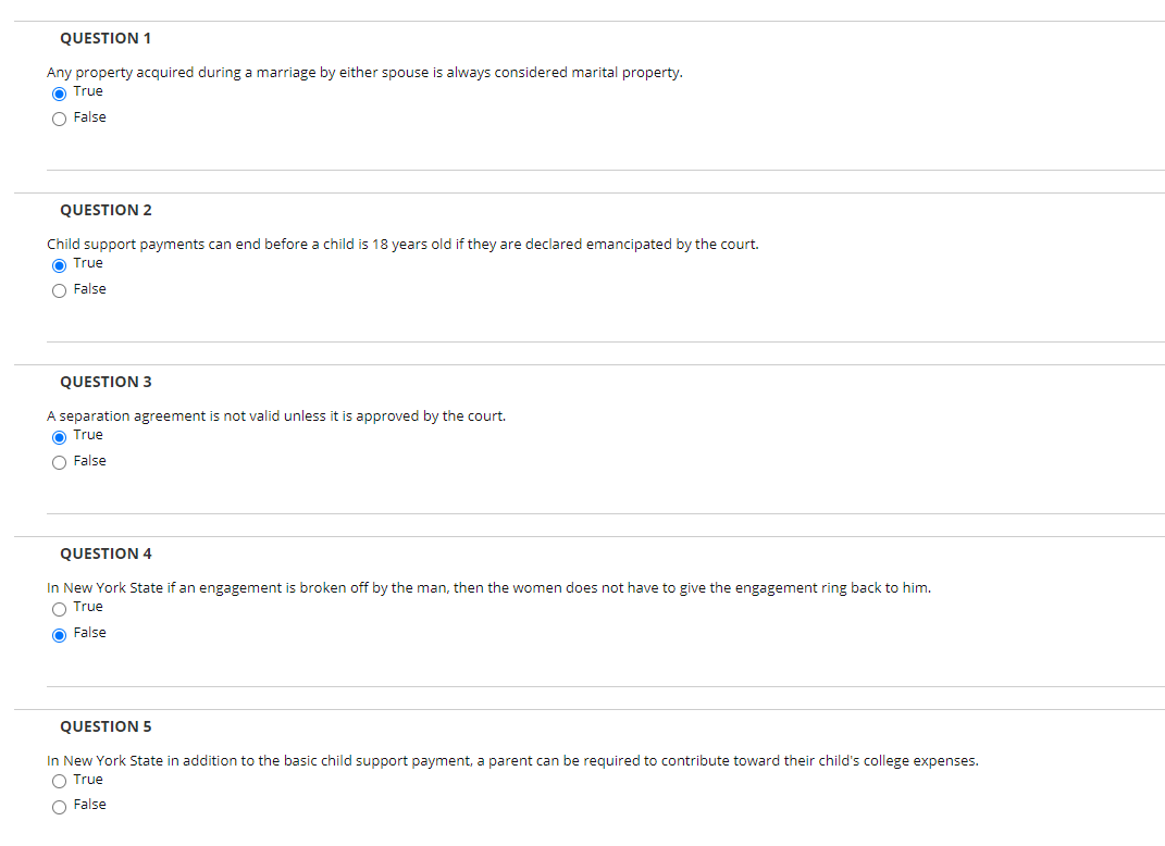 Please answer all QUESTION 1 Any property