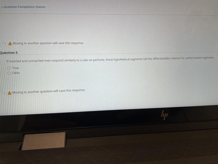 Moving to another question will save this