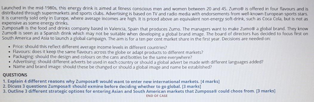 Launched in the mid-1980s, this energy drink is