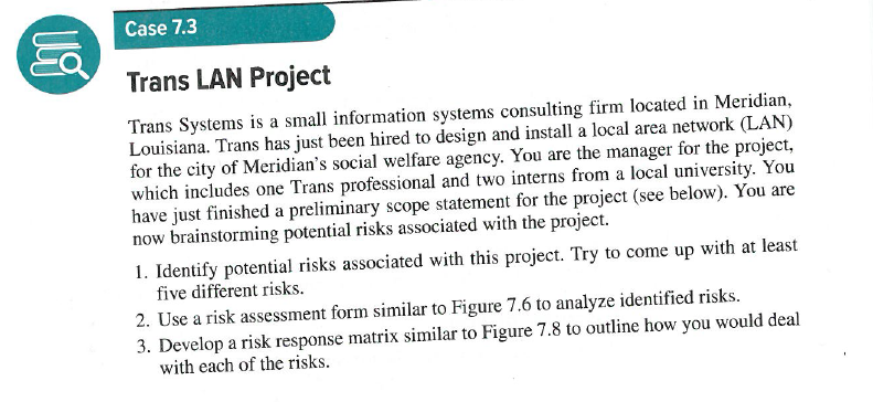 course title : Project management Please identify