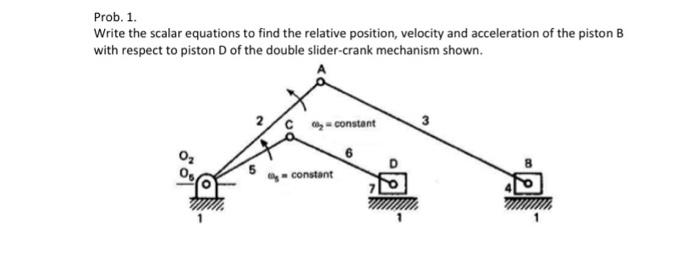 Prob. 1. Write the scalar equations to find the