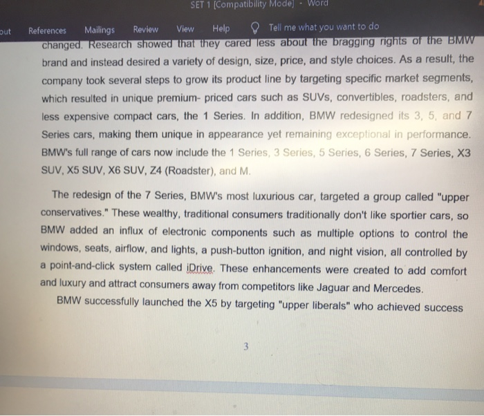 SET 1 Compatibility Mode View Layout References