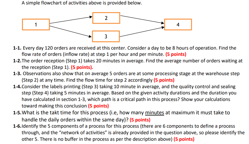 Please only provide answer for question 1-6. 1.