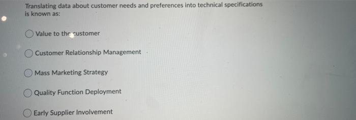 Translating data about customer needs and