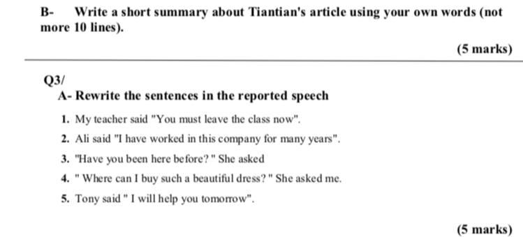B- Write a short summary about Tiantian's article