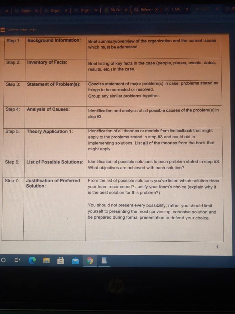 Read the case study and then answer the steps 1