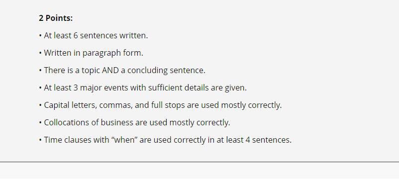 I need to write paragraph with the same