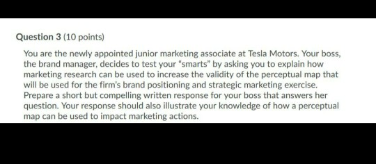 Question 3 (10 points) You are the newly