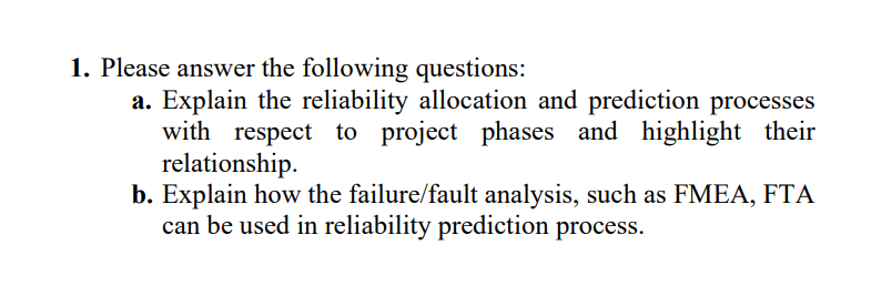 1. Please answer the following questions: a.