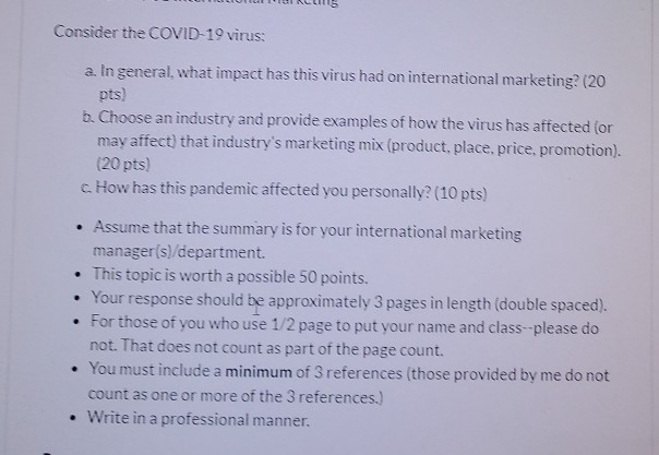 CON CIS Consider the COVID-19 virus a. In