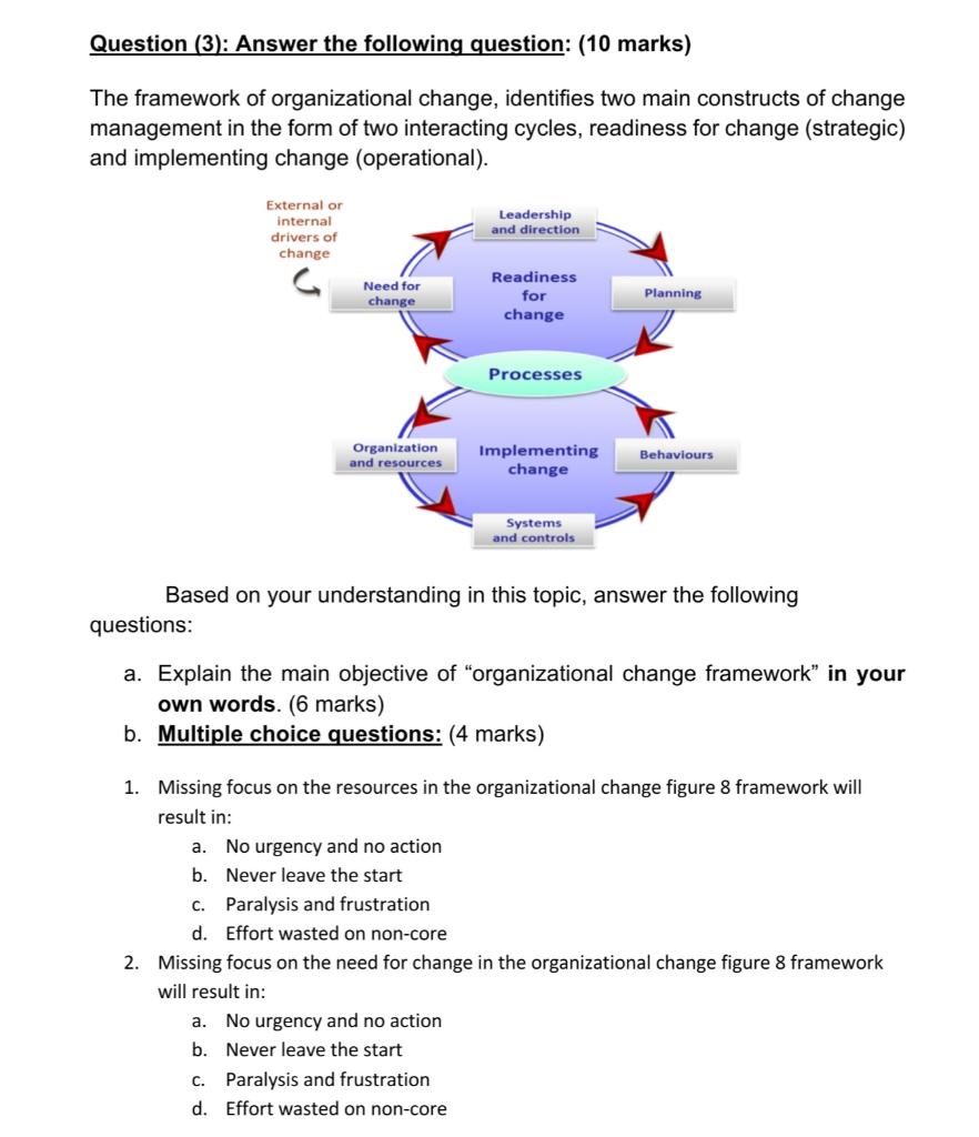 Question (3): Answer the following question: (10