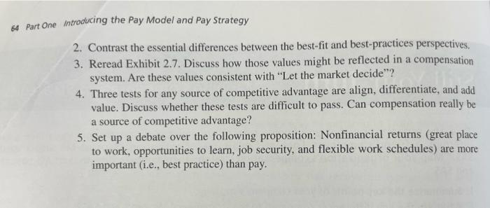 64 Part One introducing the Pay Model and Pay