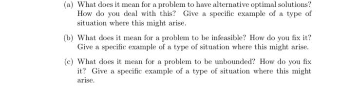 (a) What does it mean for a problem to have