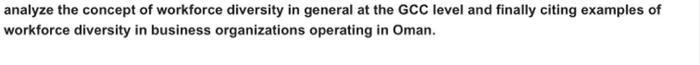 analyze the concept of workforce diversity in