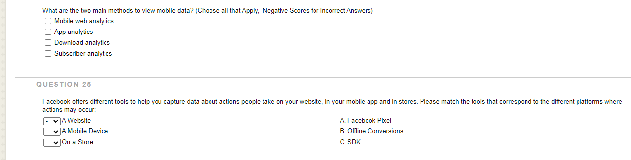 What are the two main methods to view mobile