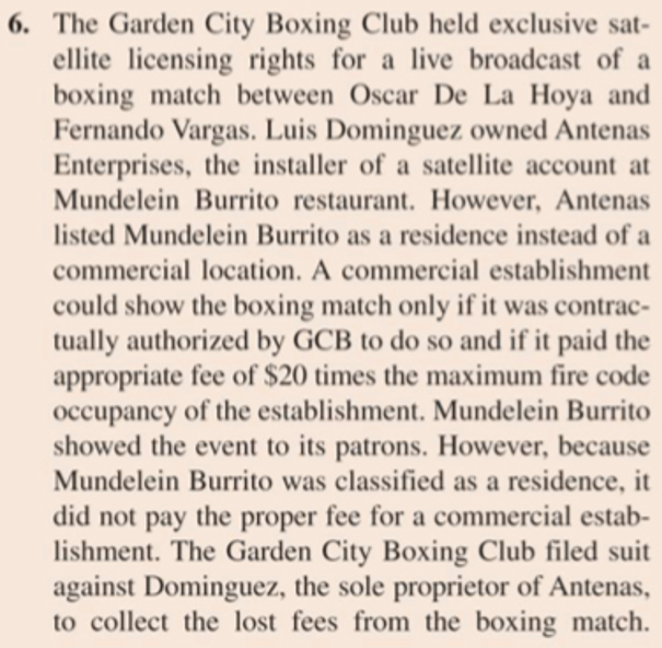 analyze the cases in the Questions and Problems.