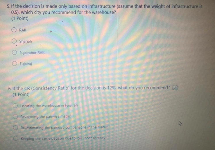 continue with previous question 5. If the