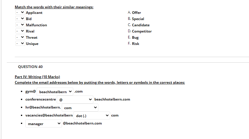 I need help in these questions. Please do them