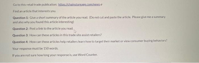 Go to this retail trade publication: