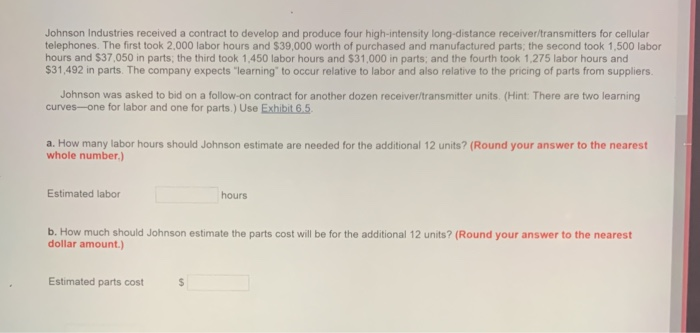 Johnson Industries received a contract to develop
