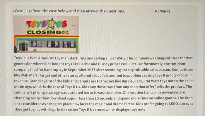 (Case-let) Read the case below and then answer