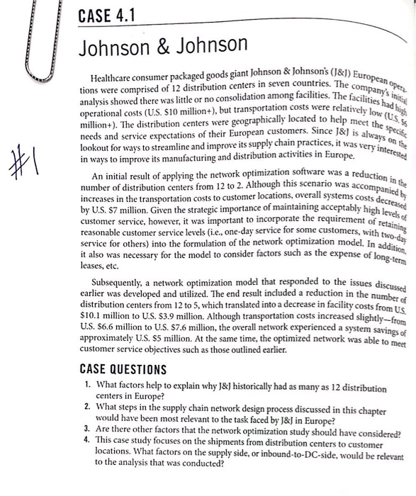 can someone help me with this case study CASE 4.1