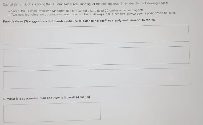 Please answer both A & B Capital Bank in Doha is
