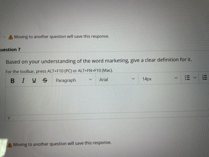 A Moving to another question will save this