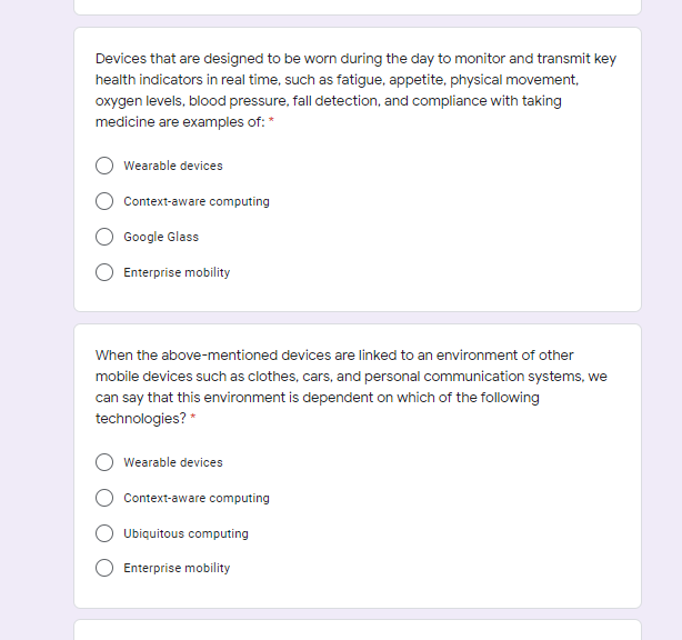 Devices that are designed to be worn during the