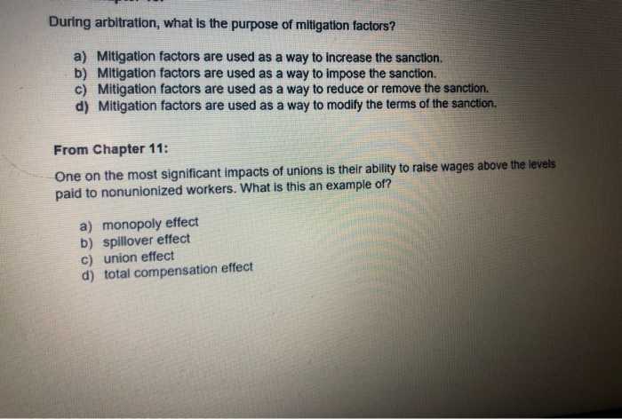 During arbitration, what is the purpose of