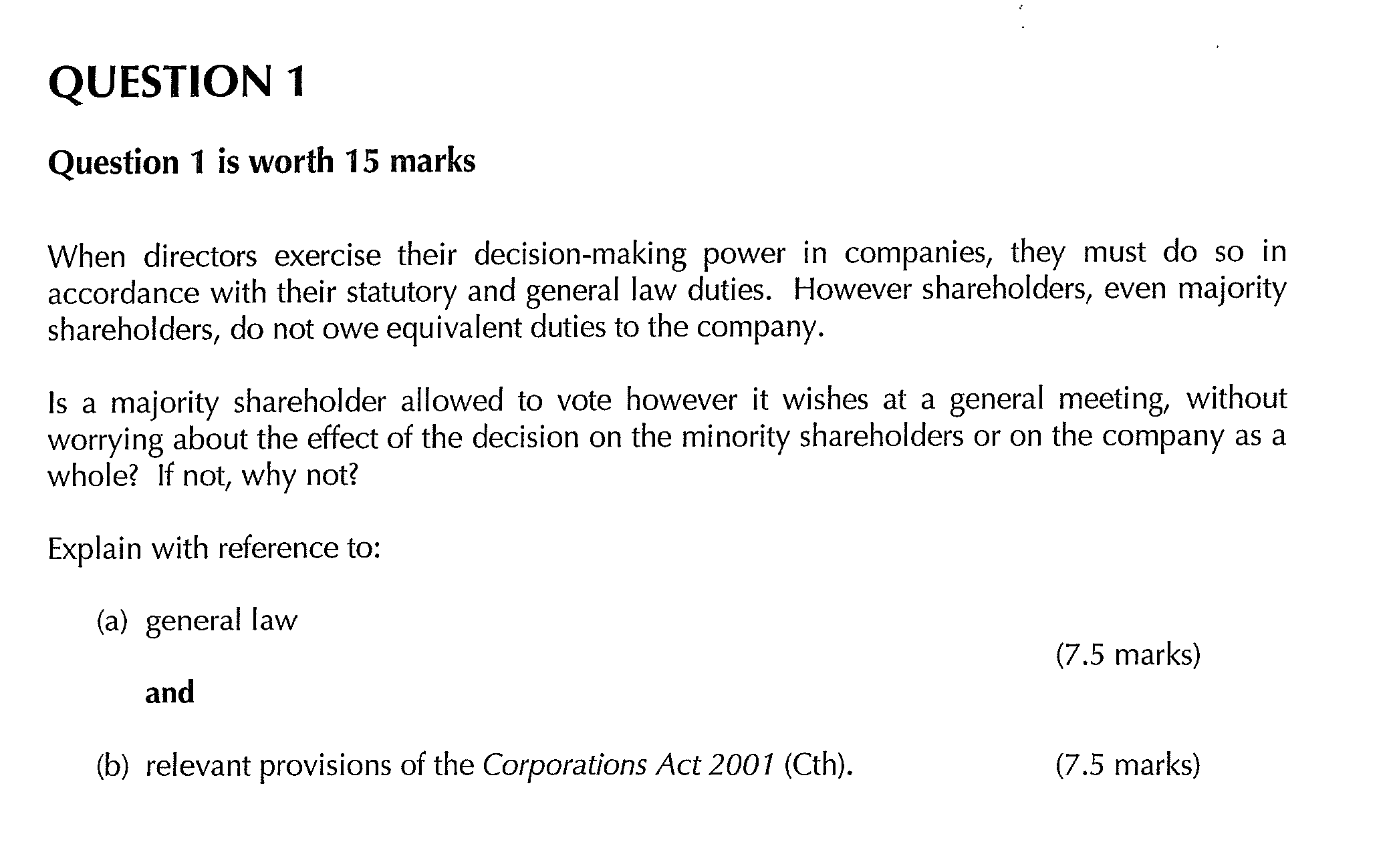 Which topic or area should be focused on for this